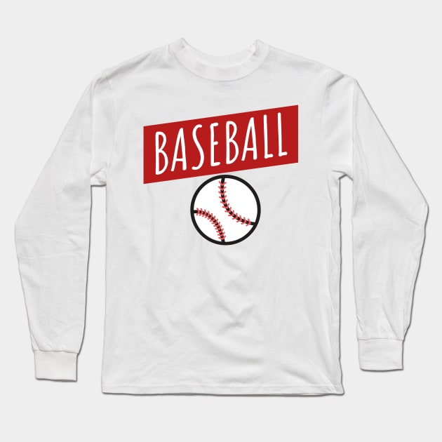 Baseball ball Long Sleeve T-Shirt by maxcode